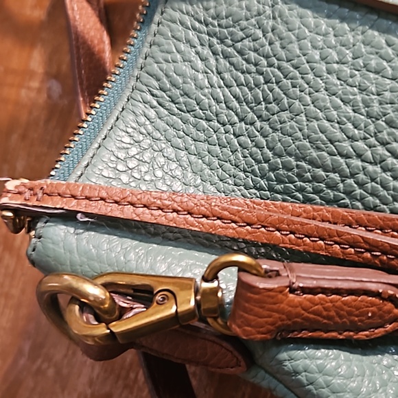 Fossil Jenna Satchel 2 Tone Tote/Shoulder Bag - Picture 6 of 13